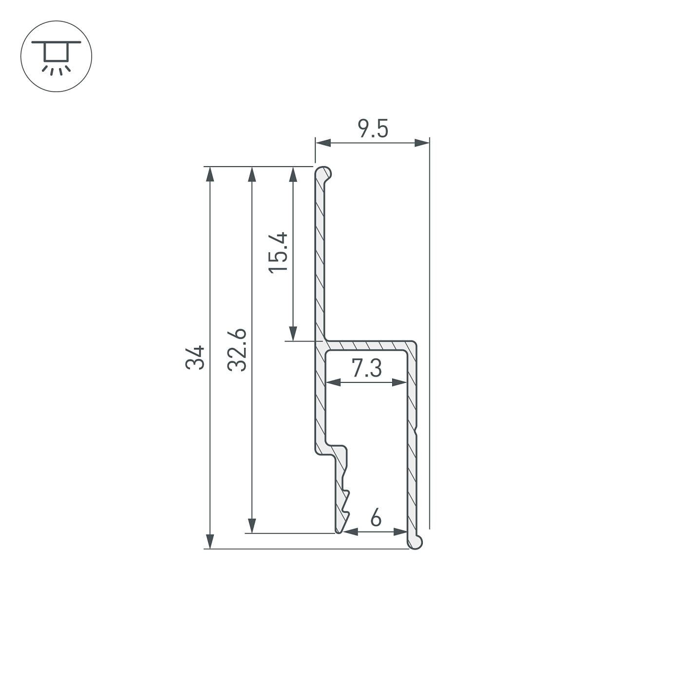 Профиль Arlight Stretch 056254