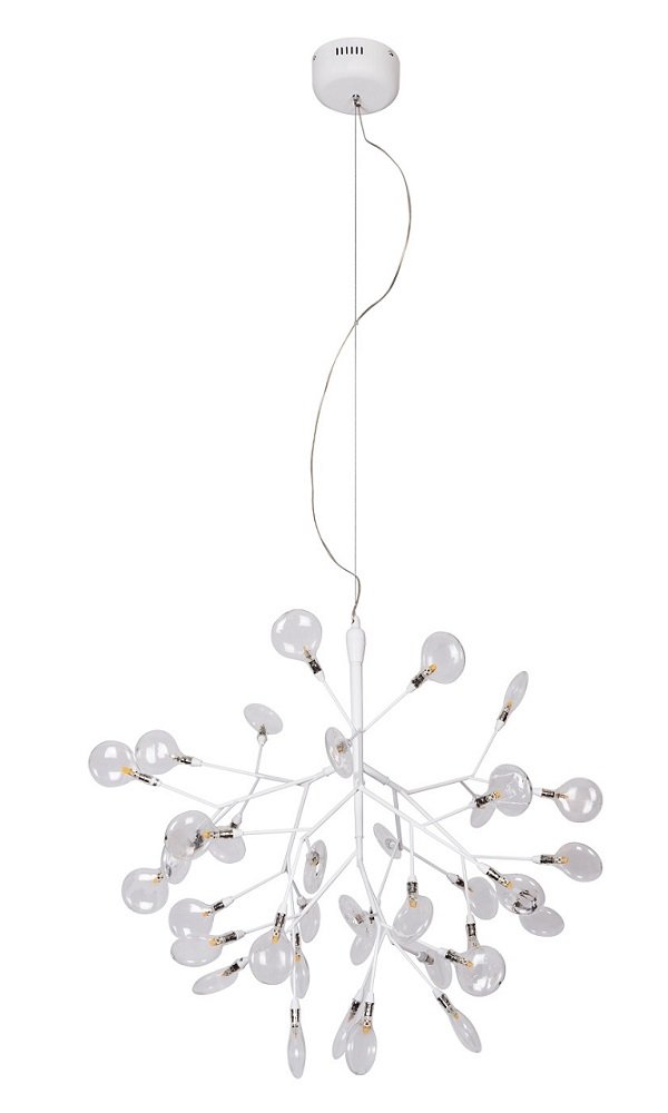 EVITA SP36 WHITE/TRANSPARENT Подвесная люстра Crystal Lux Evita EVITA SP36 WHITE/TRANSPARENT