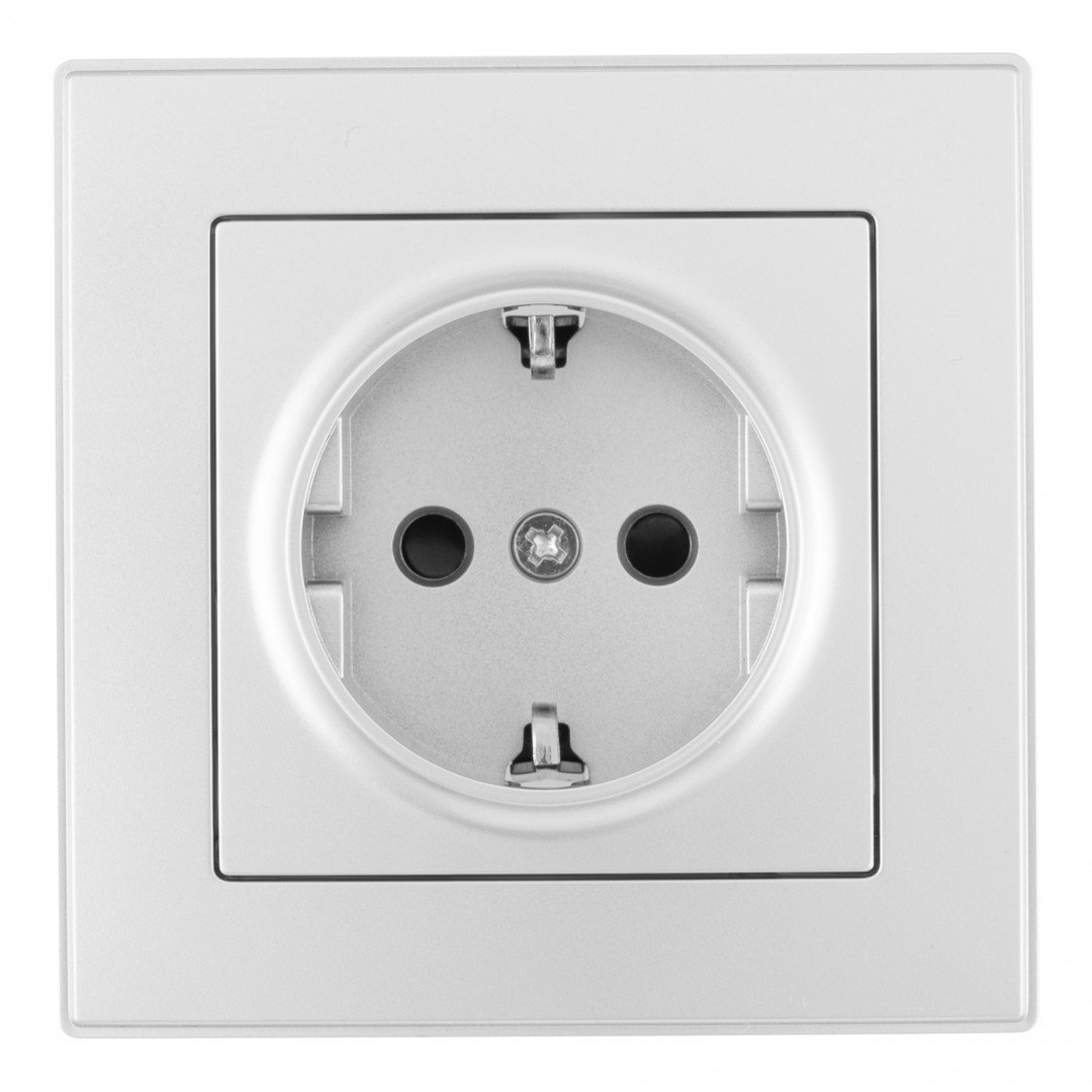 Розетка Arte Milano Set06-1 SET06-1-40-1 silver