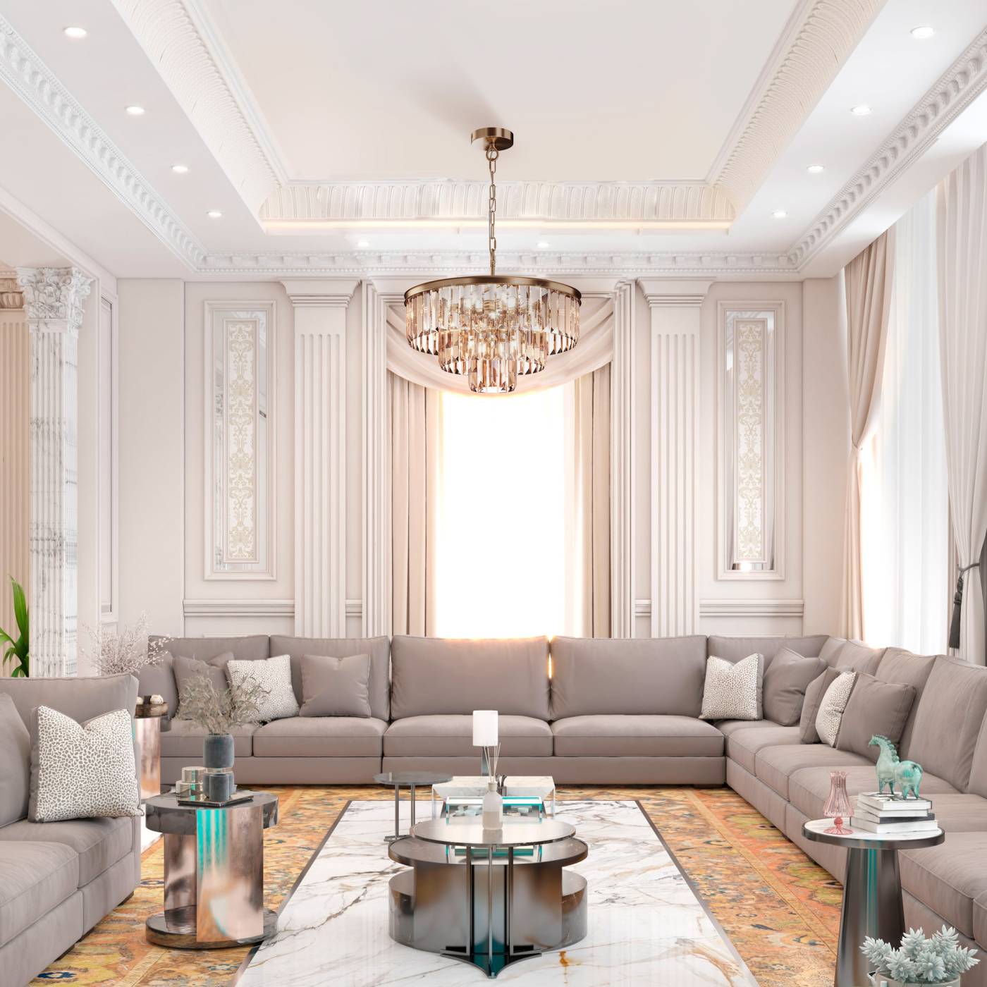 MOD085PL-07G Подвесная люстра Maytoni Revero MOD085PL-07G