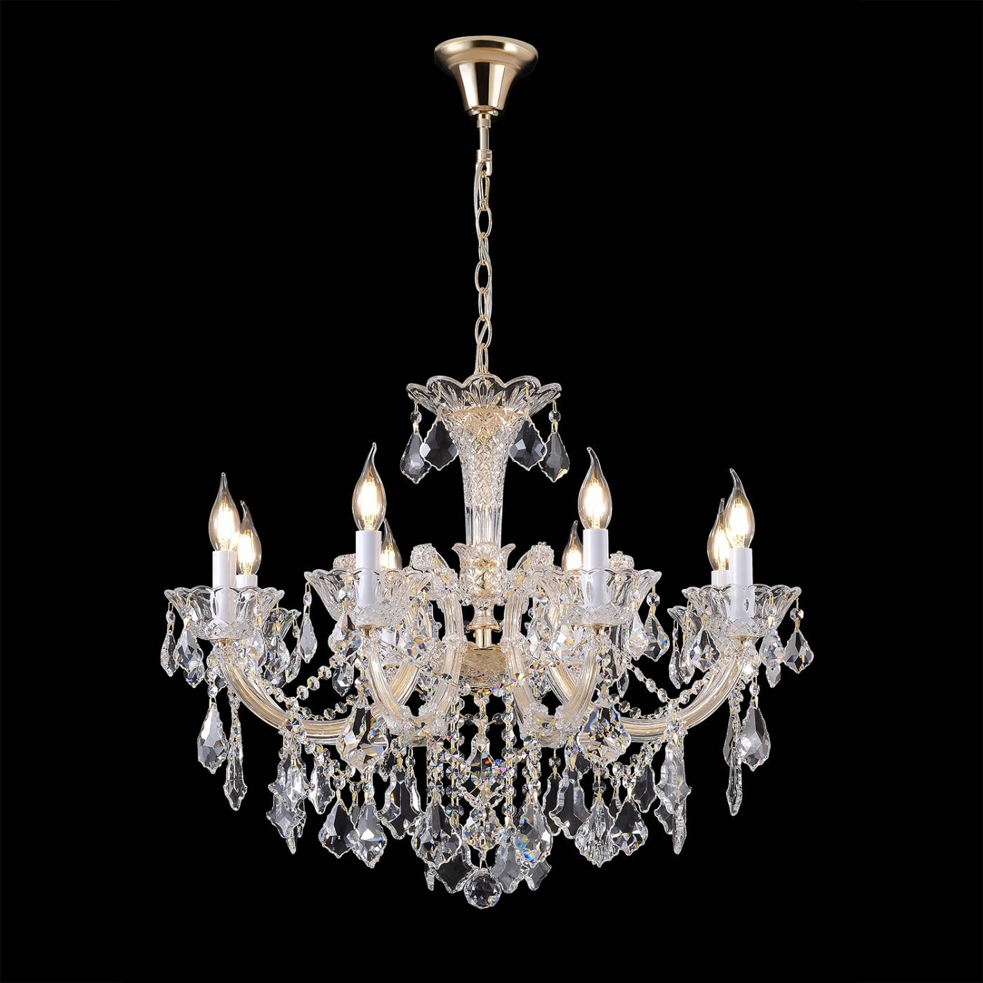 CRISTELLE SP8 GOLD Подвесная люстра CRISTELLE Crystal Lux CRISTELLE SP8 GOLD