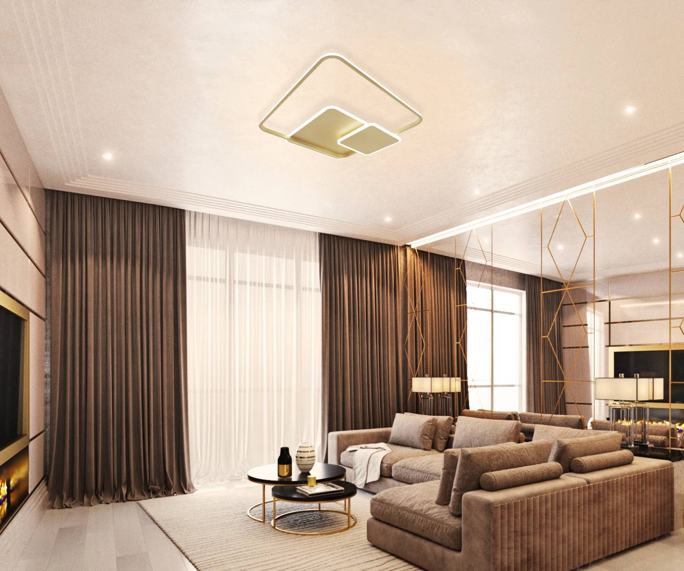 Потолочная люстра с пультом Led Lamps Natali Kovaltseva LED LAMPS 81310