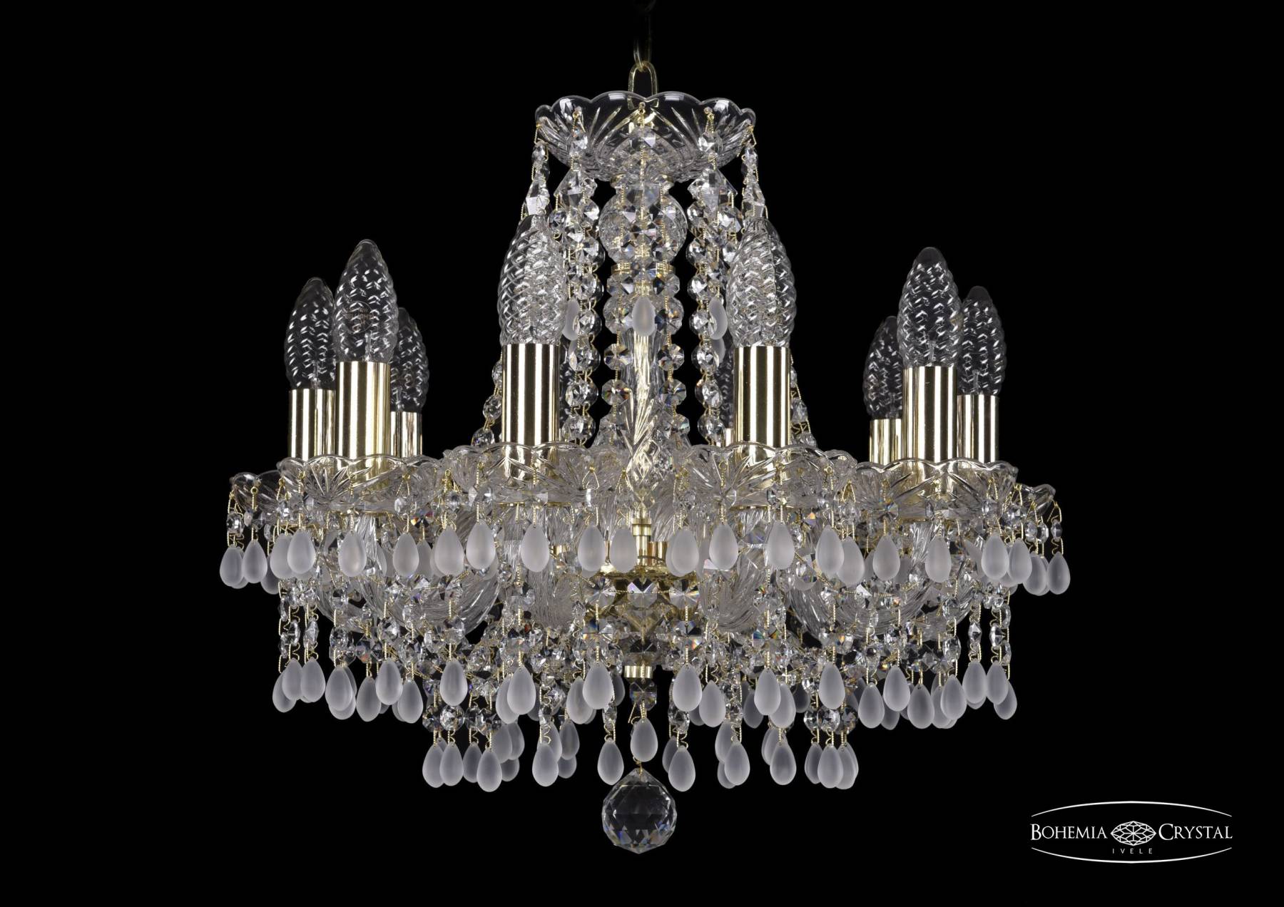 1410/10/141 G V0300 Подвесная хрустальная люстра 1410 Bohemia 1410/10/141 G V0300