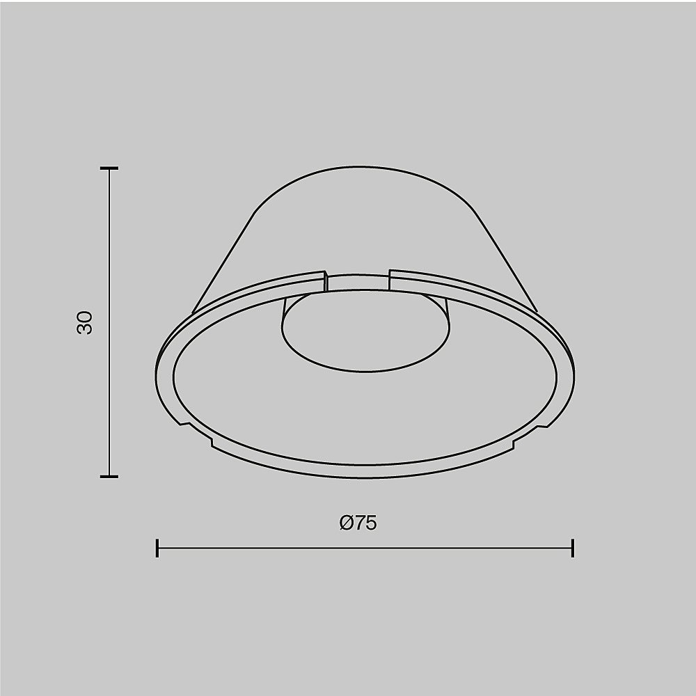 LensD75-60 Линза Maytoni Focus Led LensD75-60