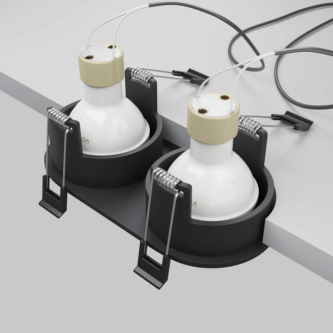 Встраиваемый светильник Maytoni Share DL126-02-GU10-B