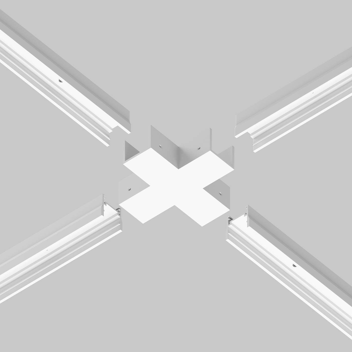Коннектор X-образный для профиля Elasity IP Maytoni Elasity IP O-TR001-CC-W