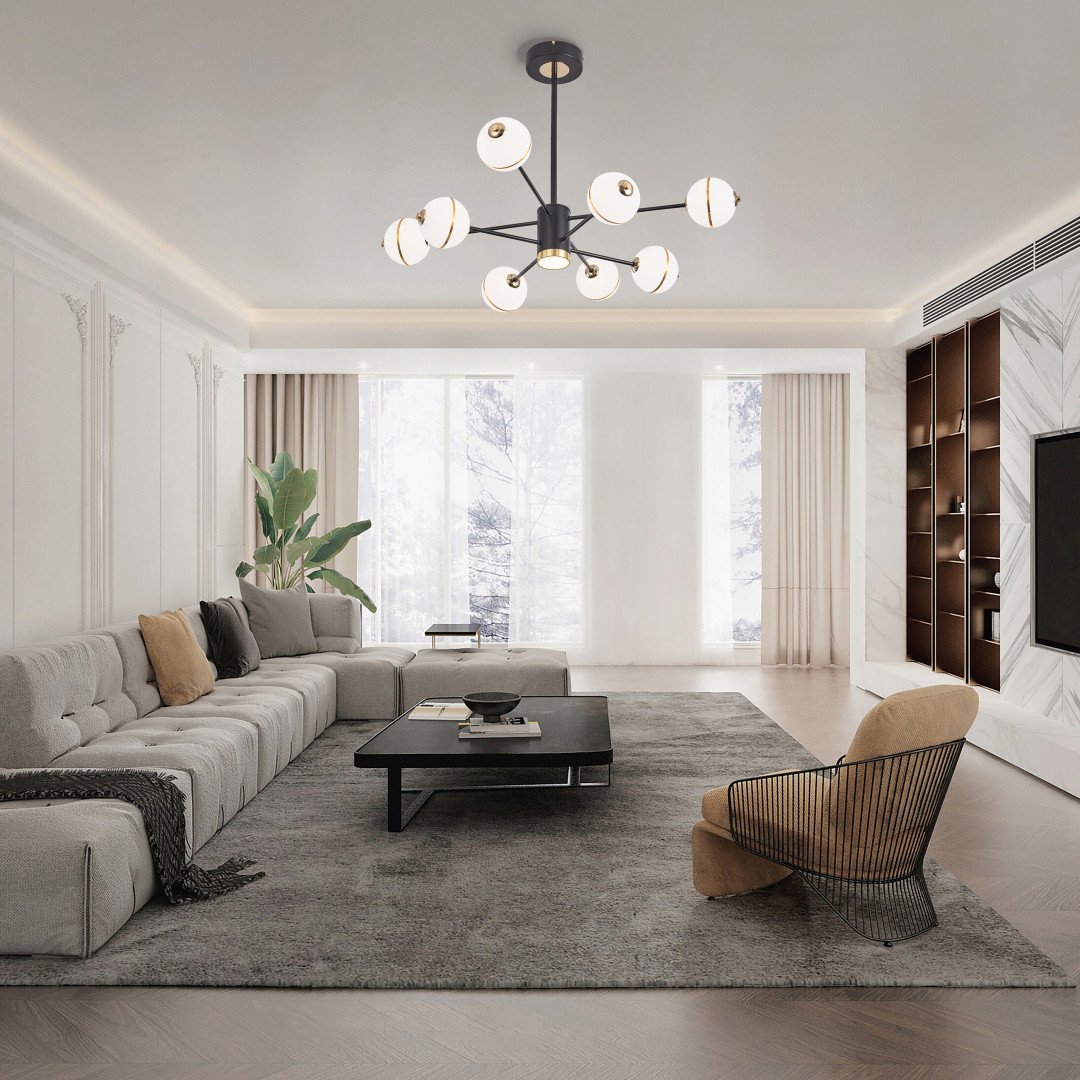 Люстра на штанге Arte Milano Ferrara72069 272069/8 BK
