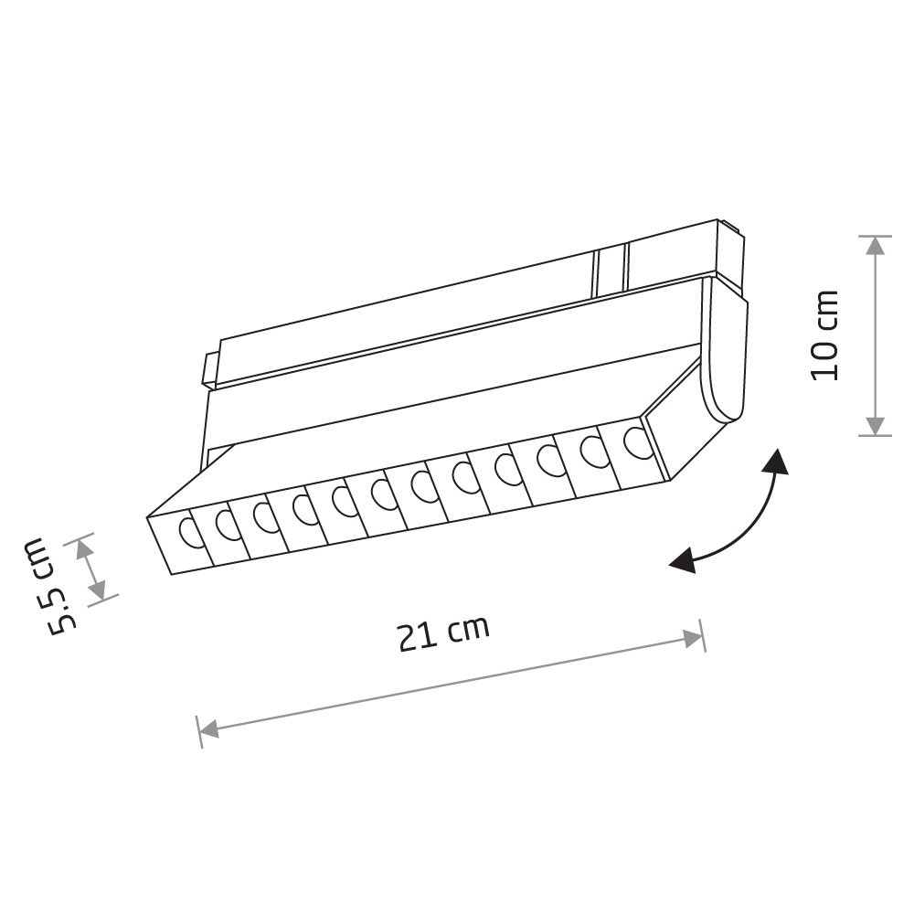 11635 Трековый светильник Nowodvorski Focus Led 11635