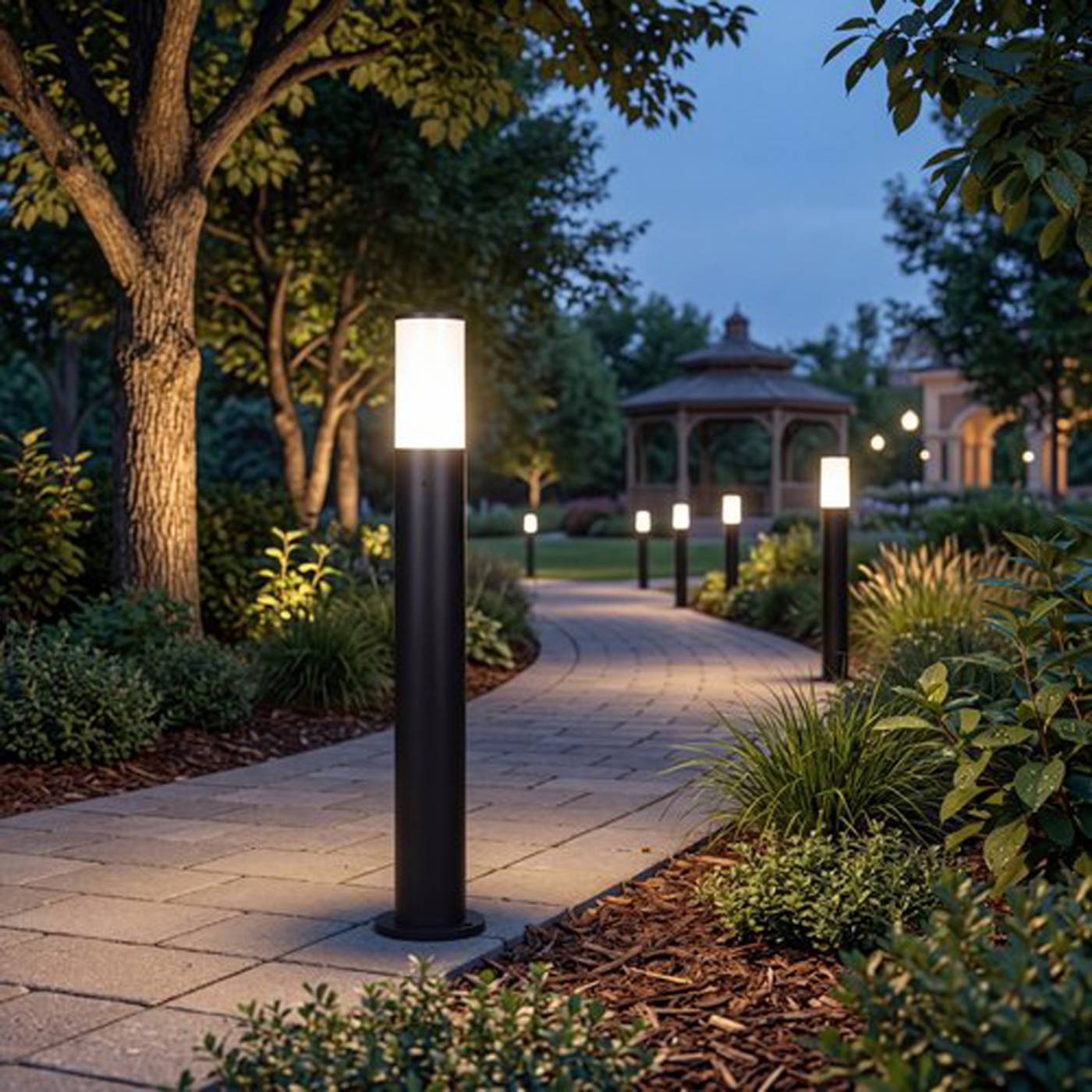 Наземный фонарь Reluce 09984-0.7-001JH 1.0M E27 BK RLOS