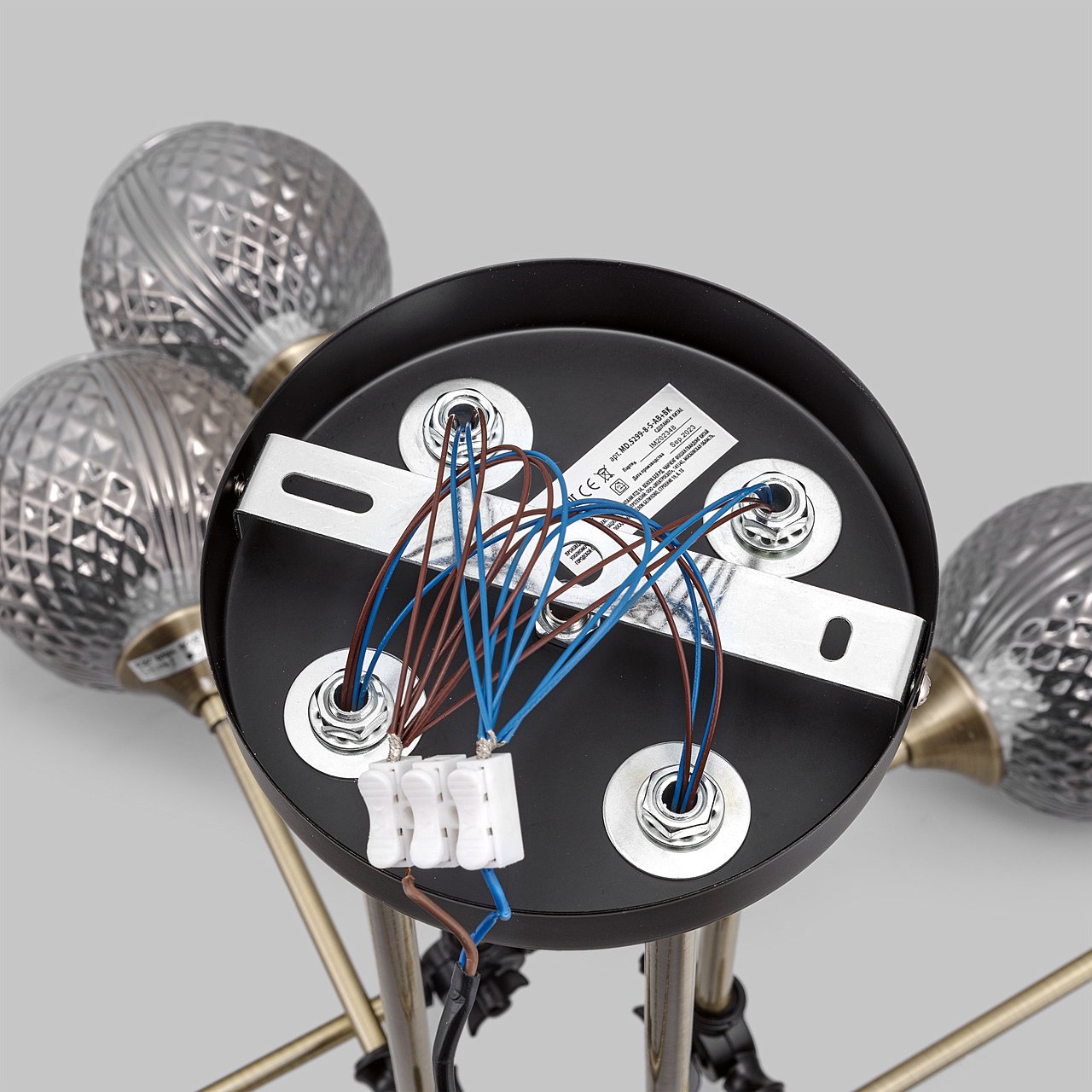 Потолочная люстра IMEX MD.5299-8-S-AB+BK