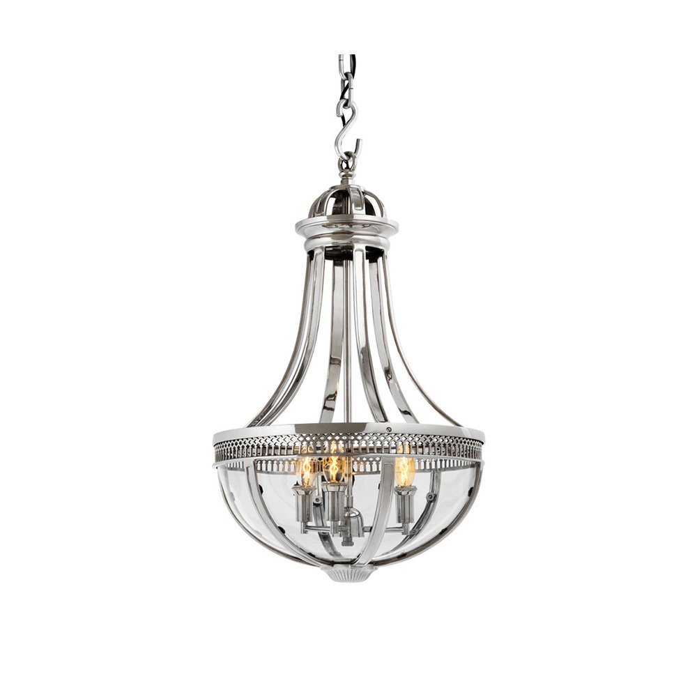 KM0287P-4 nickel Подвесная люстра Delight Collection Capitol KM0287P-4 nickel