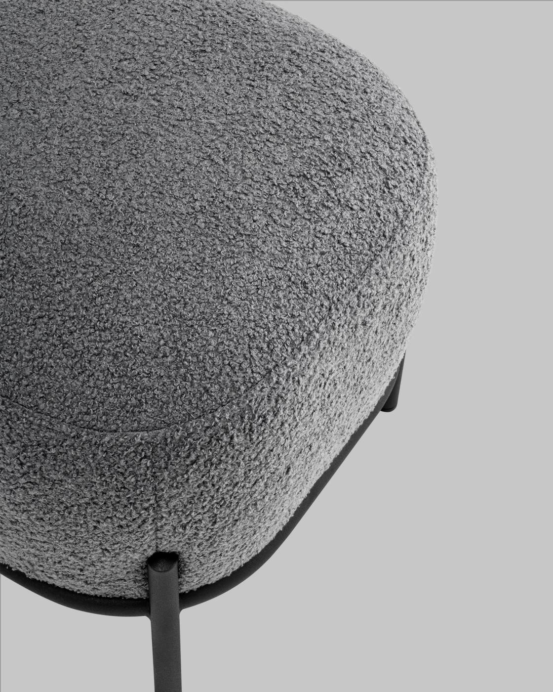 Пуфик Stool Group Стоун vd-pf-stone-fl-grey