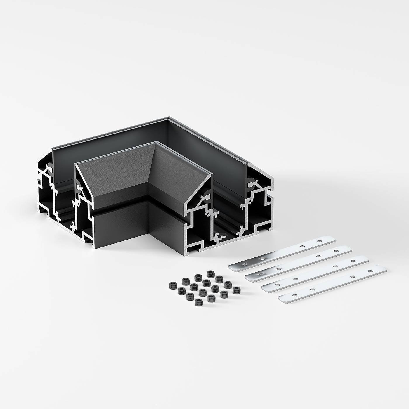 Коннектор для шинопровода Elektrostandard Slim Magnetic Slim Magnetic Коннектор угловой внутренний для шинопровода в натяжной потолок 85204/00 (черный) 8520