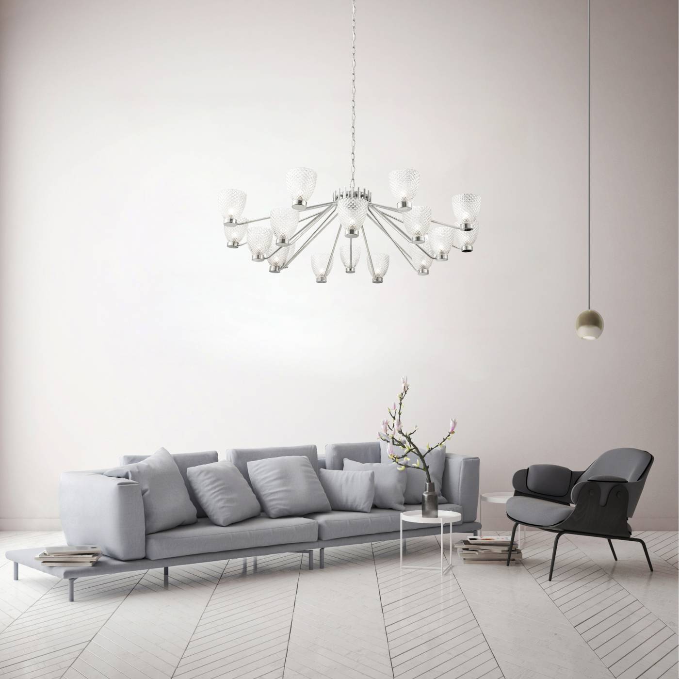 MOD068PL-18CH Подвесная люстра Maytoni Ralar MOD068PL-18CH