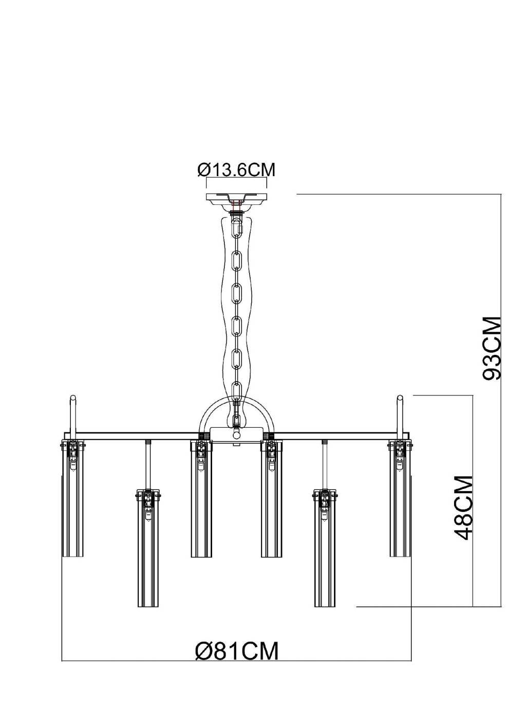 A4088LM-15AB Подвесная люстра Arte Lamp Borgia A4088LM-15AB