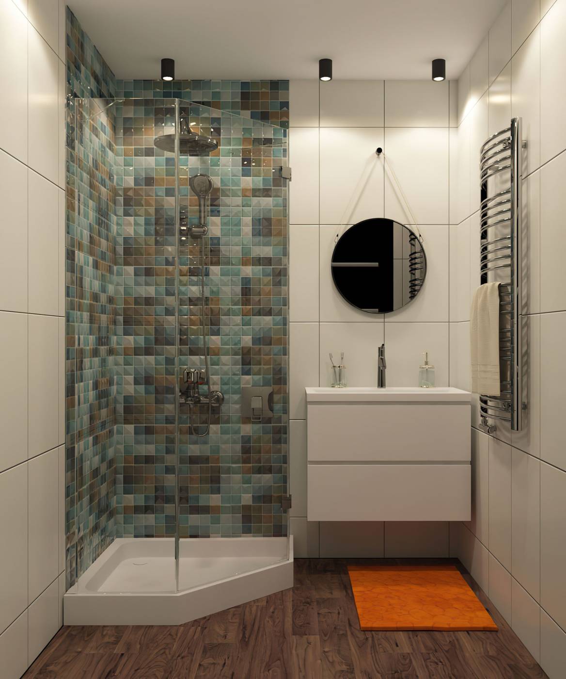 Уличный потолочный светильник Denkirs Dk3007 DK3007-BK