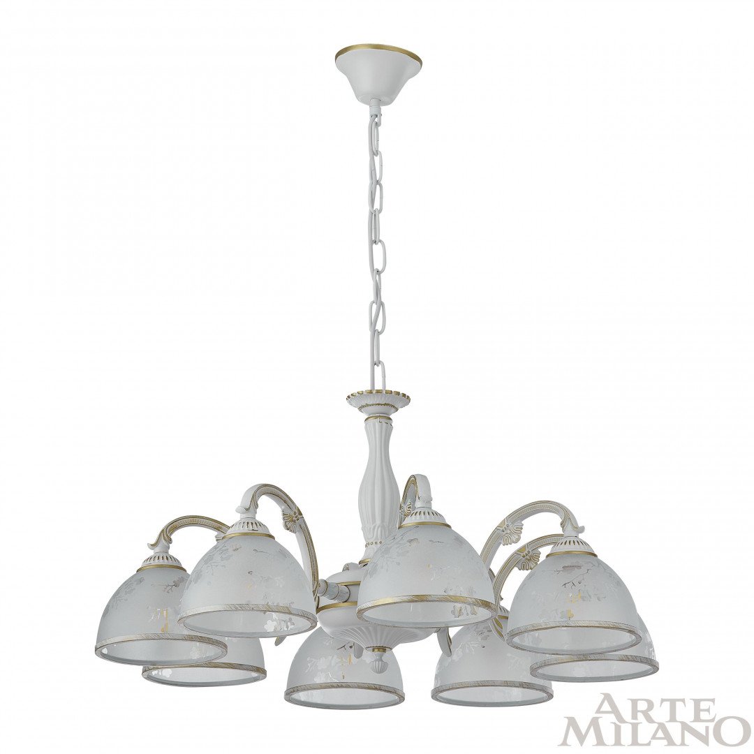349737/8 WT+G Подвесная люстра Arte Milano Am349737 349737/8 WT+G