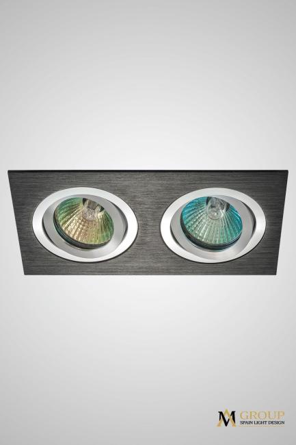 AM125 BK-CH Встраиваемый светильник AM Group Am12 AM125 BK-CH