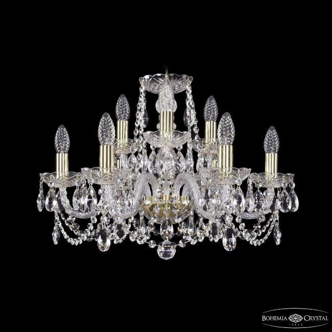 1402/6+3/195 G Подвесная хрустальная люстра 1402 Bohemia 1402/6+3/195 G