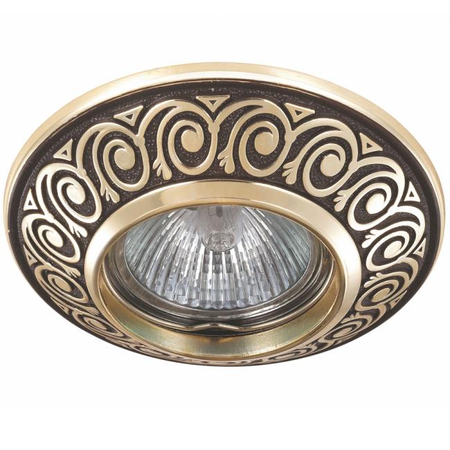 Встраиваемый светильник с узорами Vintage 370002 Novotech