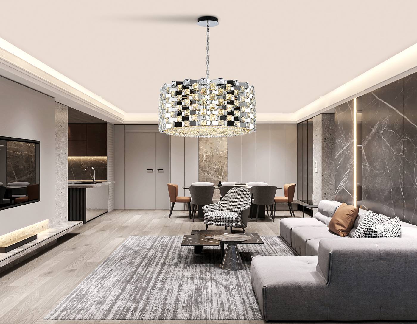 LH41006 Подвесная люстра Ambrella Crystal LH41006