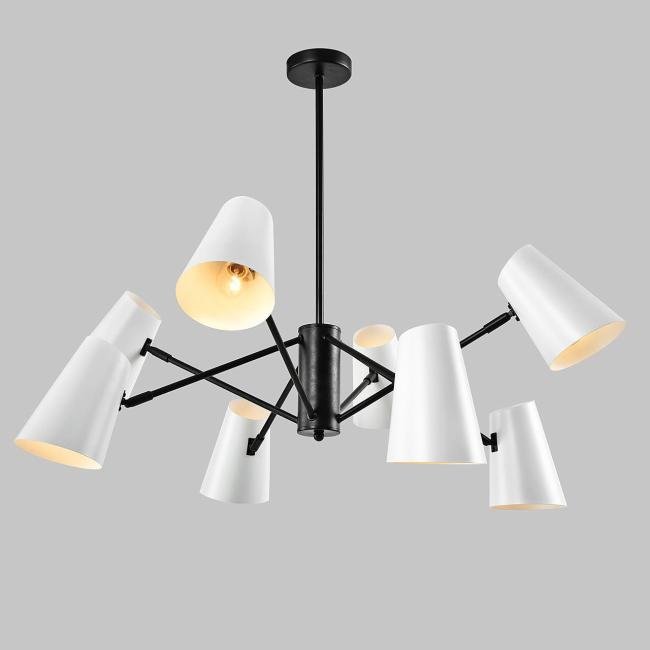 MD.23670-8-P-BK Люстра на штанге IMEX MD.23670-8-P-BK