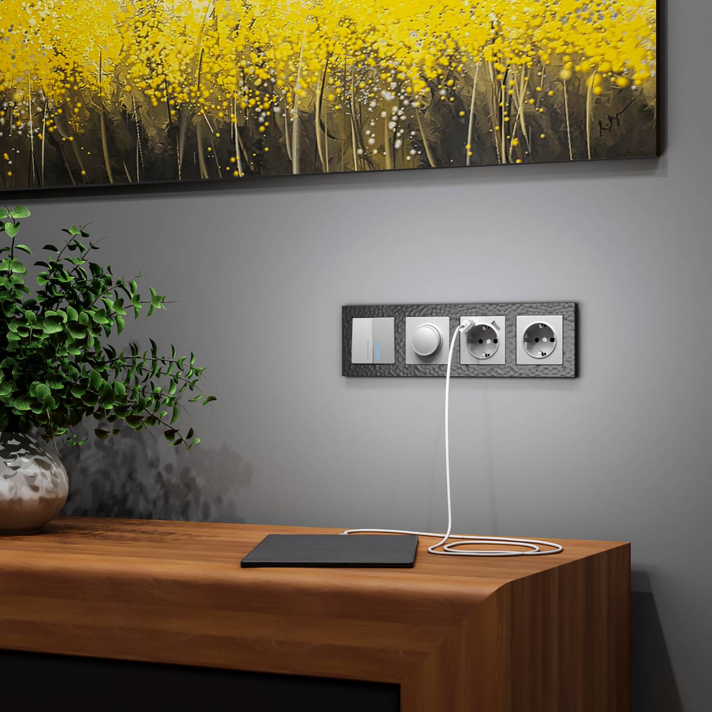 W1142006/ Диммер (серебряный) Диммер Werkel W1142006/ Диммер (серебряный)