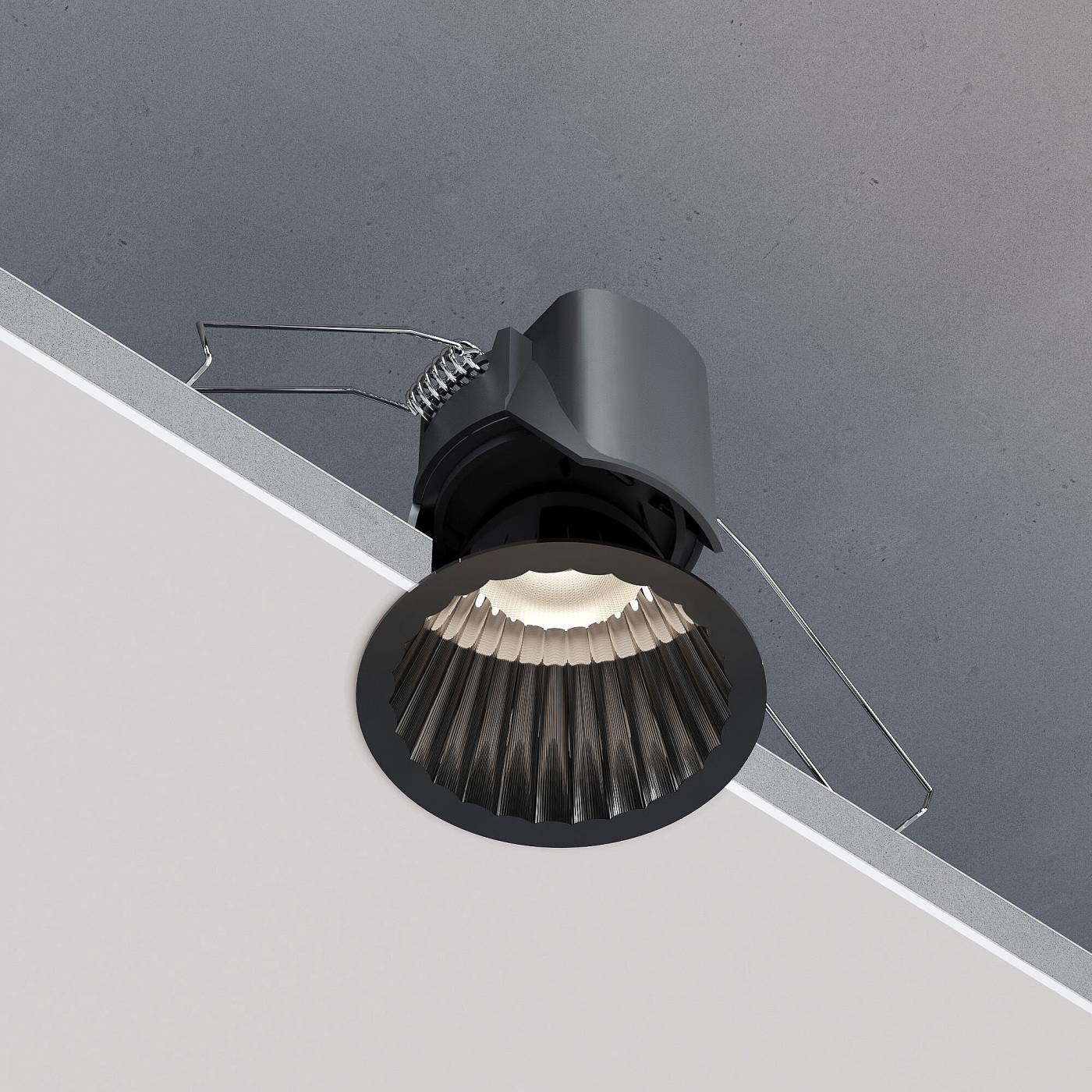 15274/LED 12W 4000K черный жемчуг IP44 Встраиваемый светильник Elektrostandard Arco 15274/LED 12W 4000K черный жемчуг IP44