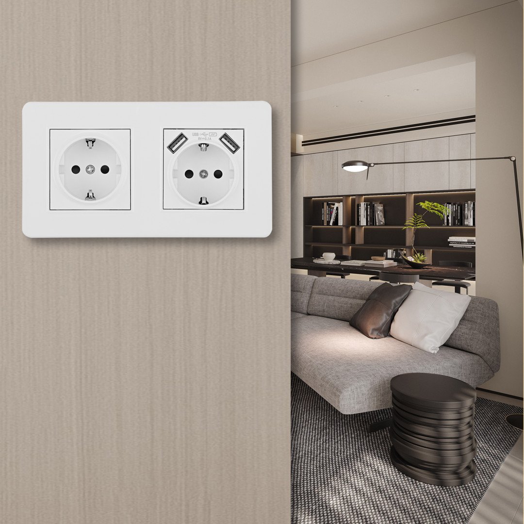 SET16-2-47-1-40-1 white Розетка Arte Milano Set16-2 SET16-2-47-1-40-1 white