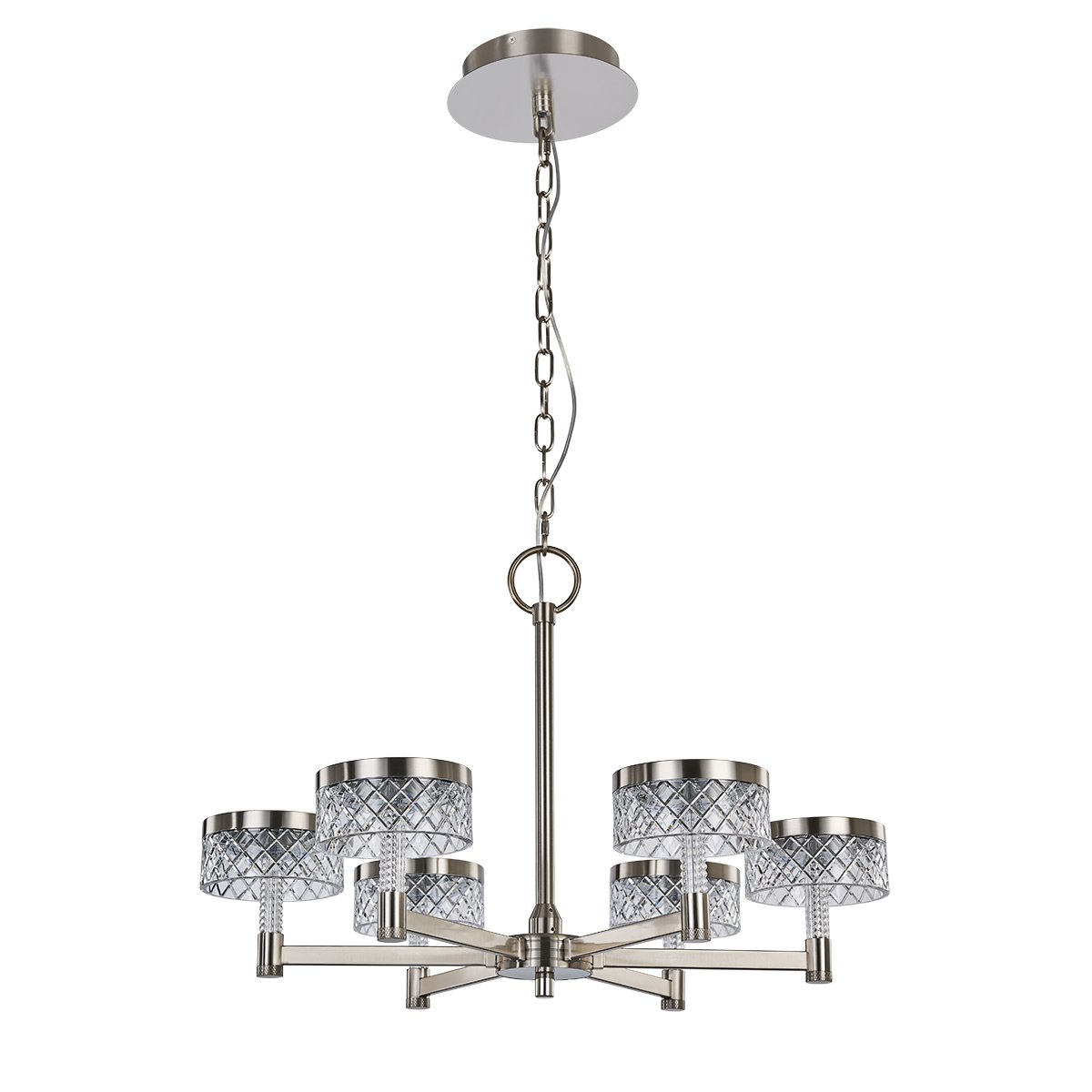 MD21020075-6A satin nickel Подвесная люстра Delight Collection Diamond cut MD21020075-6A satin nickel