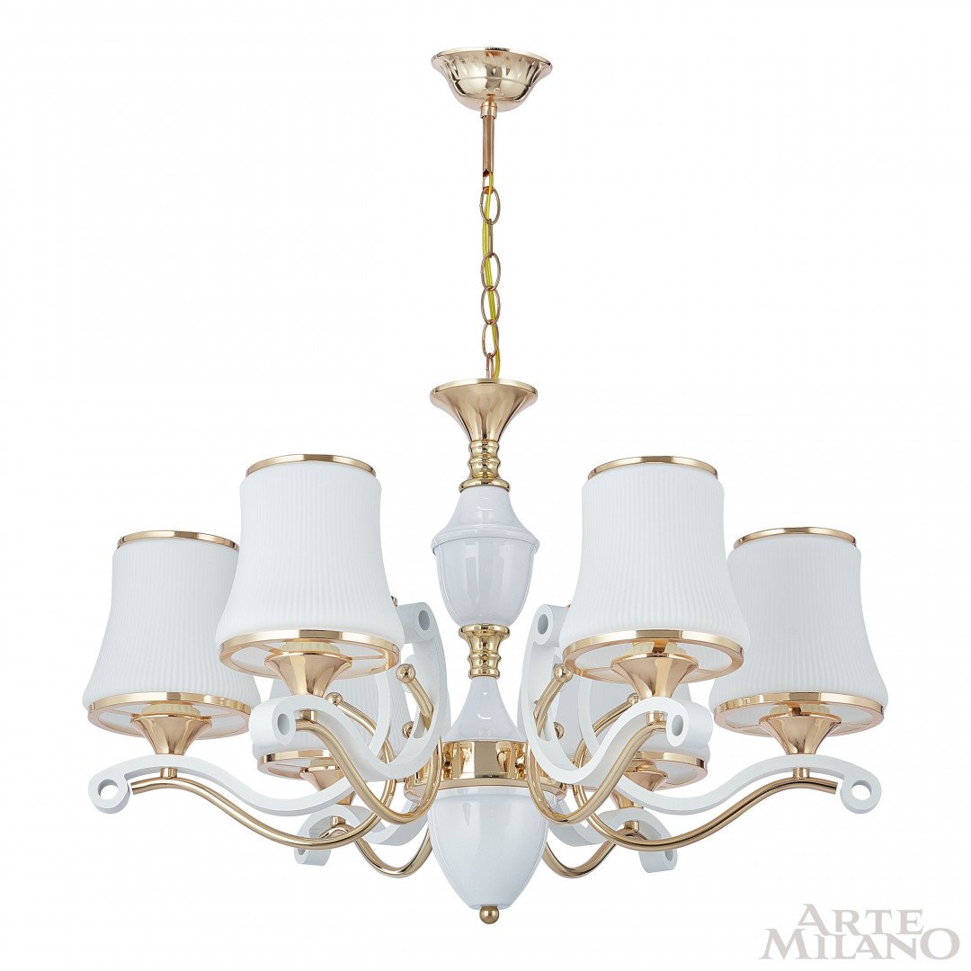 303987/6 Wh/Gd Подвесная люстра Arte Milano Florentia-3987 303987/6 Wh/Gd
