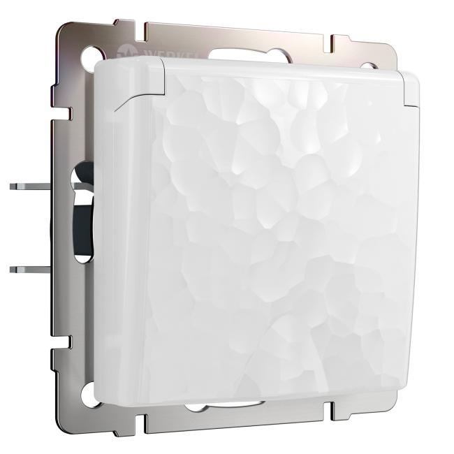 W1271201/ Розетка влагозащ. с зазем. с защит. крышкой и шторками (hammer белый) Розетка Werkel W1271201/ Розетка влагозащ. с зазем. с защит. крышкой и шторками (hammer белый)