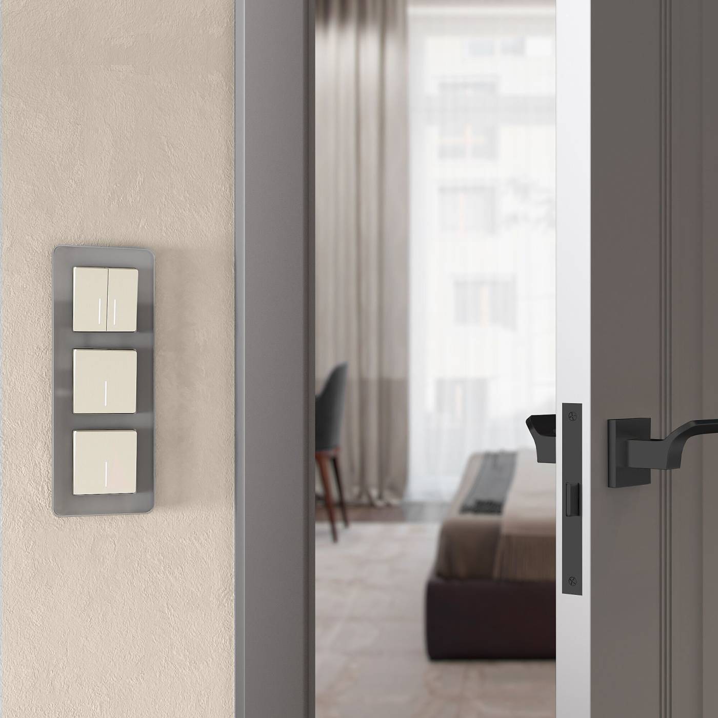 Выключатель Werkel W1110162/ Выключатель одноклавишный с подсветкой (айвори матовый)