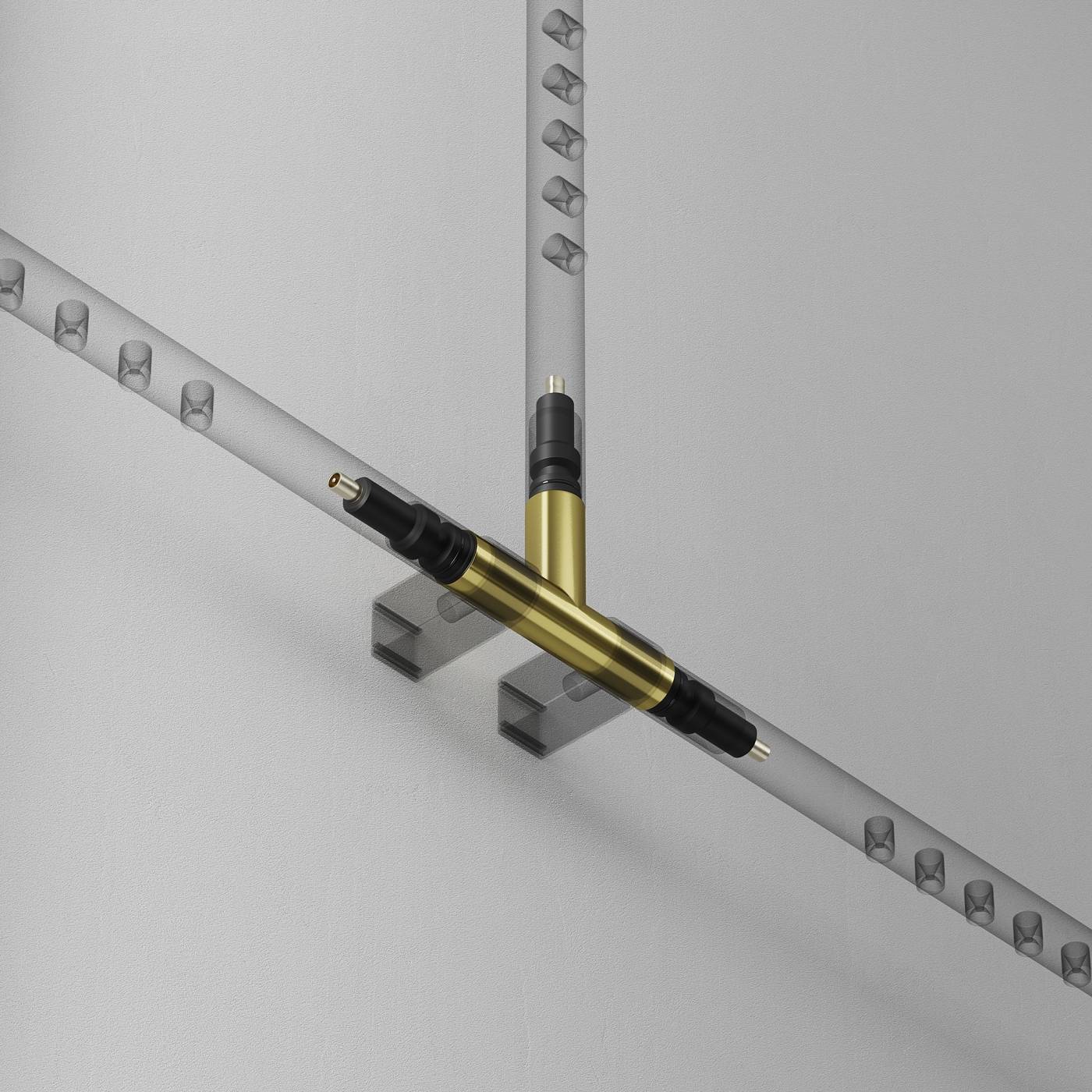 Т- образный коннектор для штанговой системы Axity Maytoni Accessories for system Axity CA007TC-BS