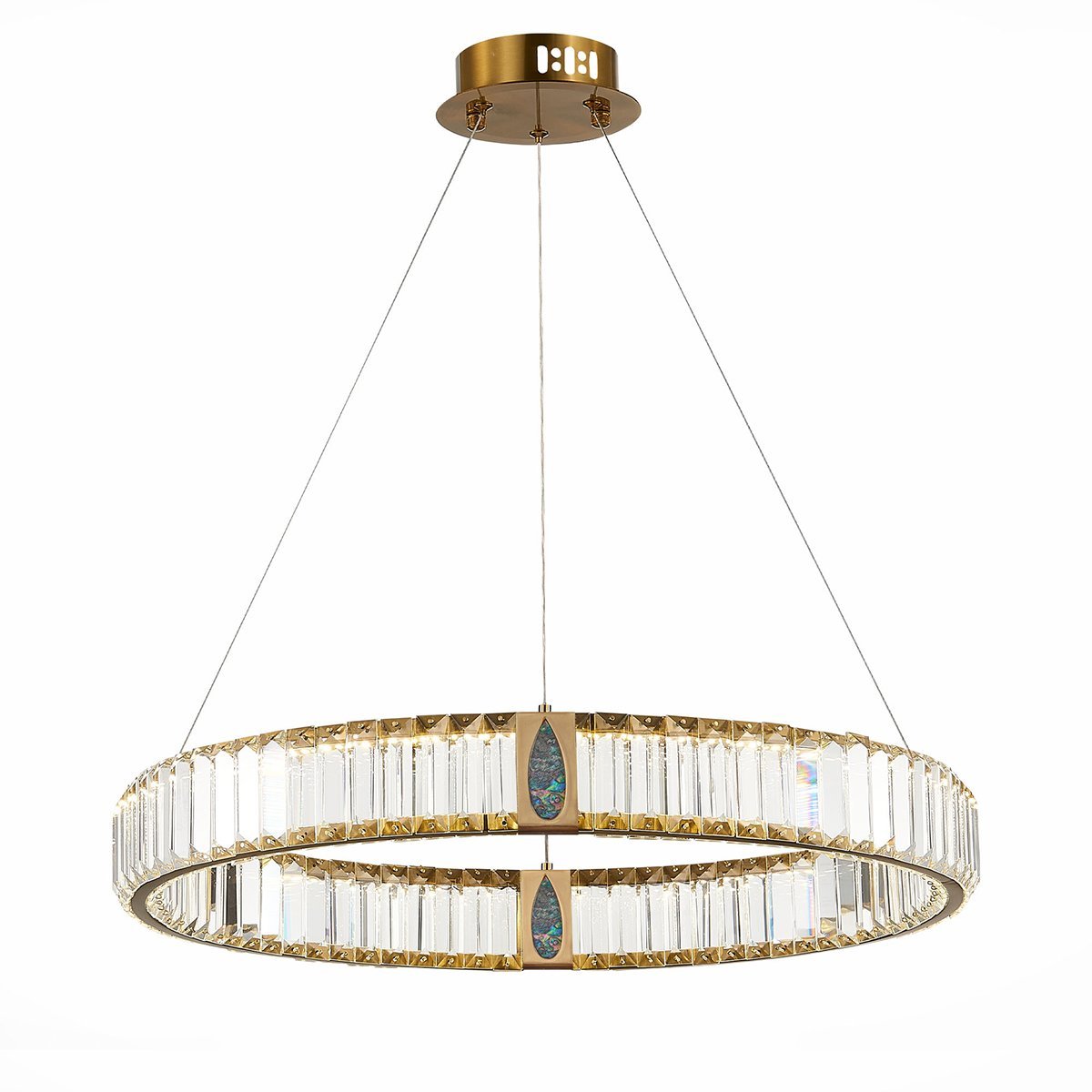 D8016P/R/D600 gold/clear Подвесная люстра Delight Collection D8016 D8016P/R/D600 gold/clear