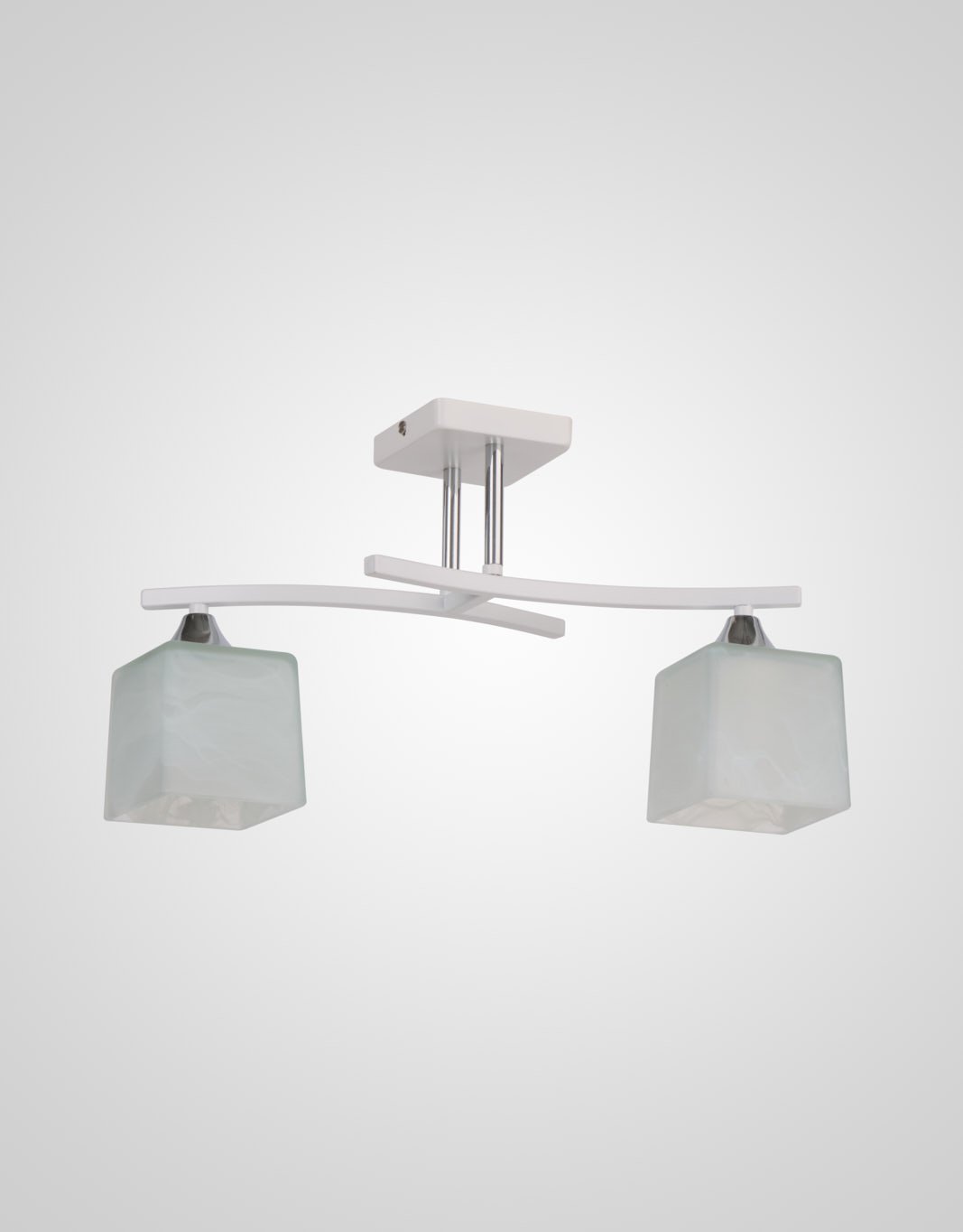 Потолочная люстра Мелодия Света Cube P6520-2 WT 000024264