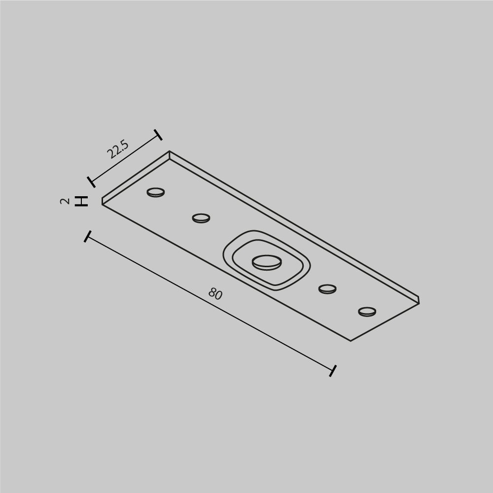 Коннектор прямой Exility накладной белый Maytoni Accessories For Tracks Exility TRA034C-21W