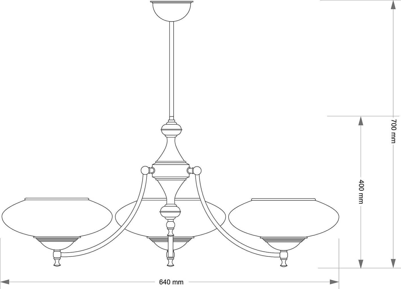 Потолочная люстра Kutek San Marino Klosz SAN-ZW-3(P)CR