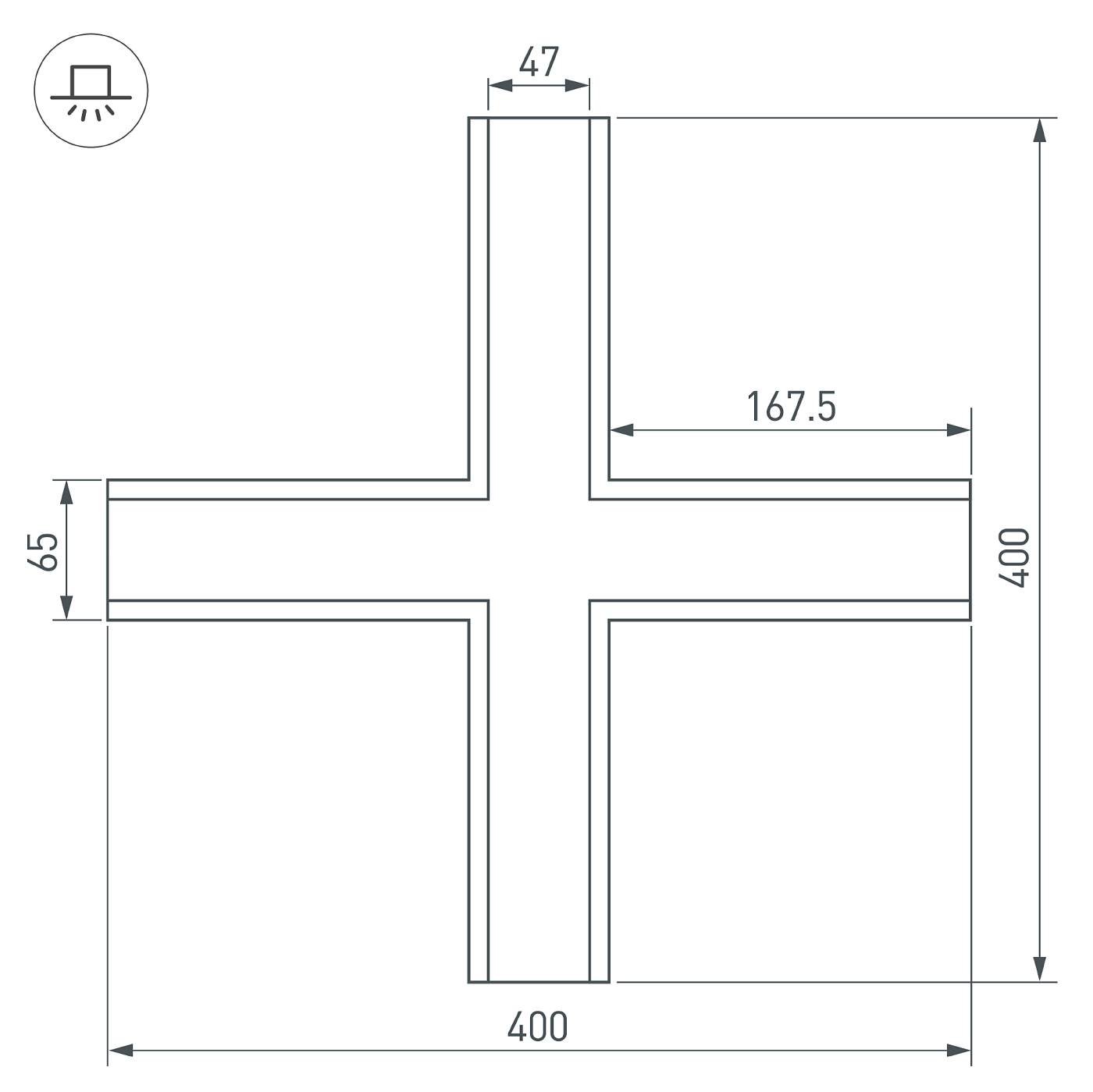 Крестовина Arlight 030127