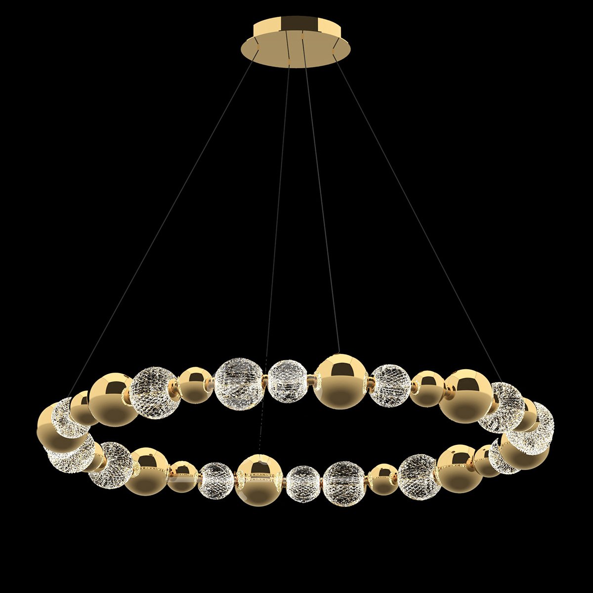 MD21001002-1F gold Подвесная люстра Delight Collection Elliot Diamante MD21001002-1F gold