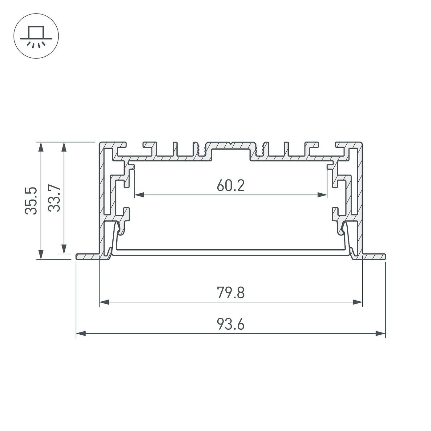 Профиль Arlight S2-Line 021178(1)