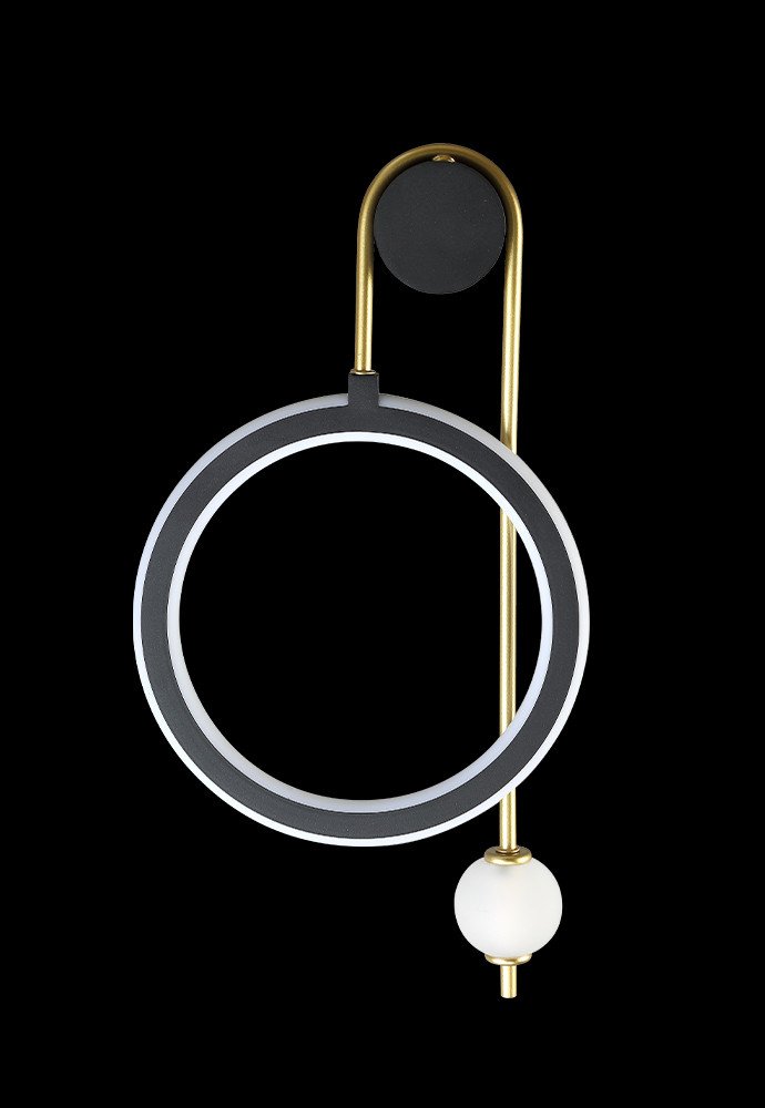 CORIDA AP25W LED BLACK/GOLD Настенное бра Crystal Lux Corida CORIDA AP25W LED BLACK/GOLD