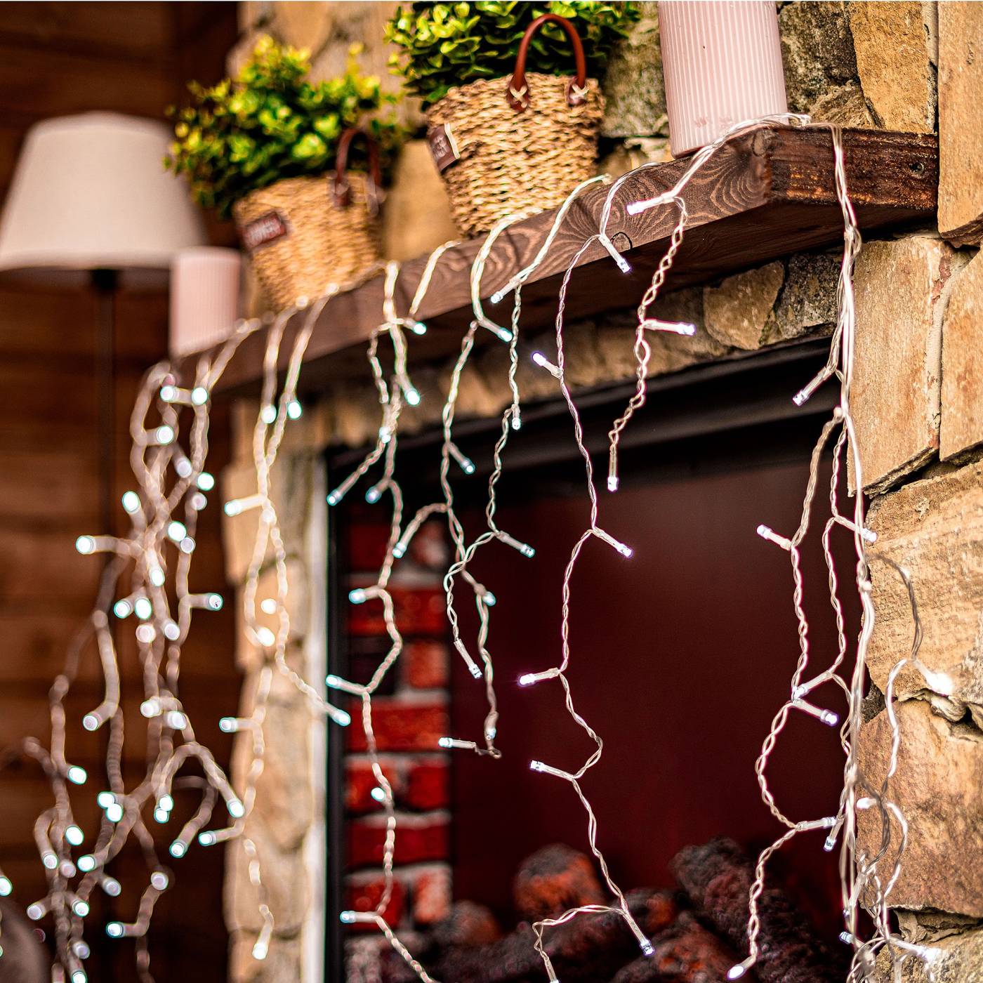 Бахрома светодиодная, 6м Uniel ULD-B6007-300/DTA WHITE IP44