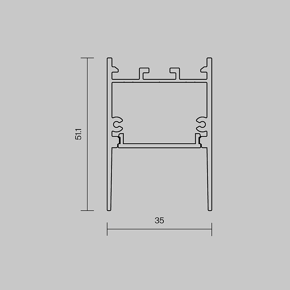 633011 Профиль Maytoni Накладной-подвесной профиль 633011