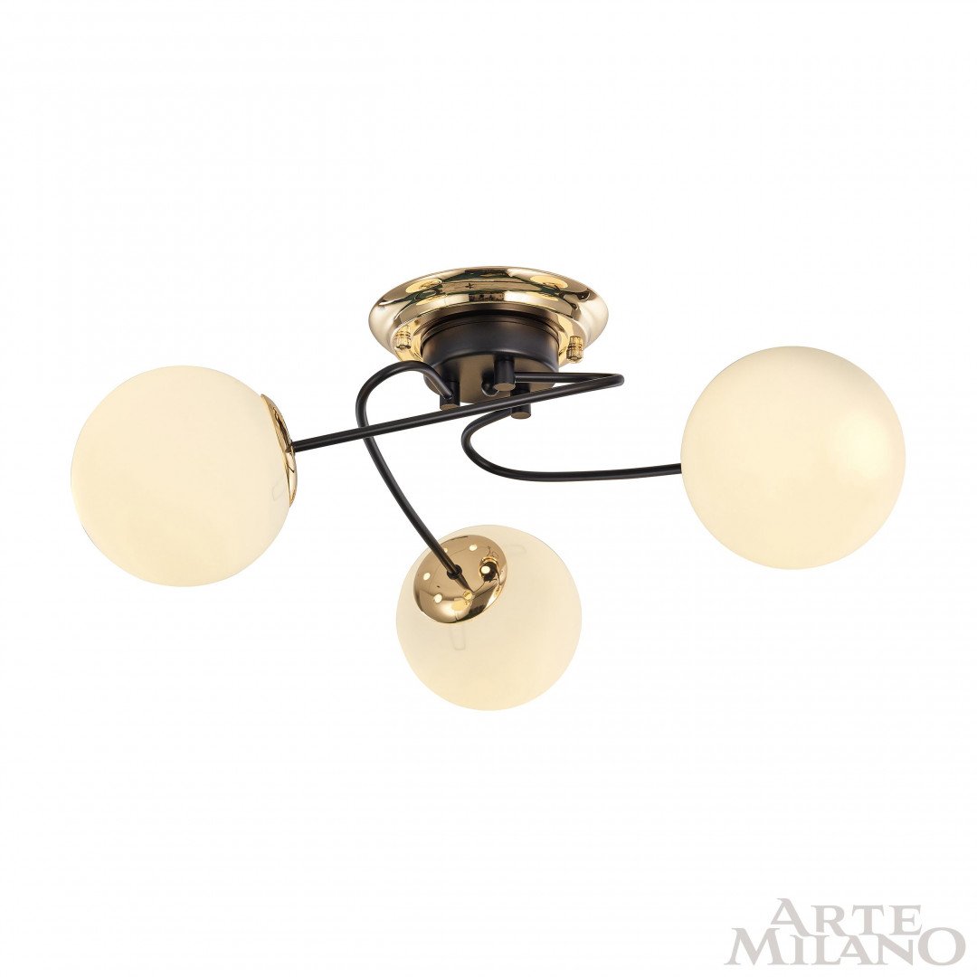 Потолочная люстра Arte Milano Neapolis76408 276408/3 BK/GD