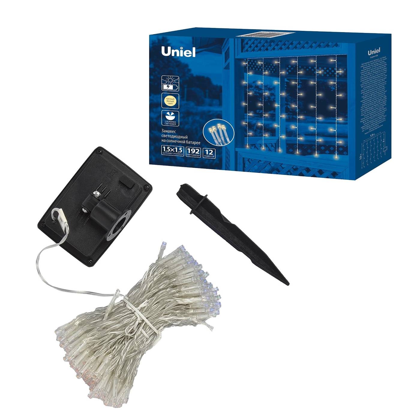 USL-S-131/PT1515 WARM WHITE CURTAIN Грунтовый светильник Uniel USL-S-131/PT1515 WARM WHITE CURTAIN