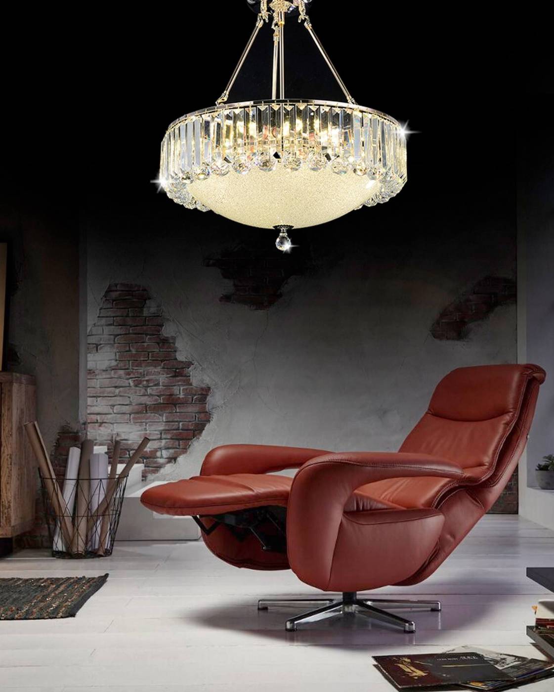 DDP 5882-50D Подвесная хрустальная люстра Lumina Deco DDP 5882-50D