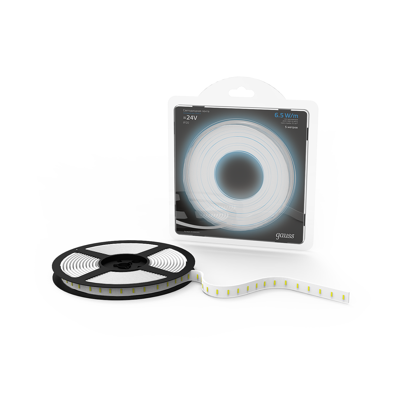 LED лента Gauss Black 2835 312000265