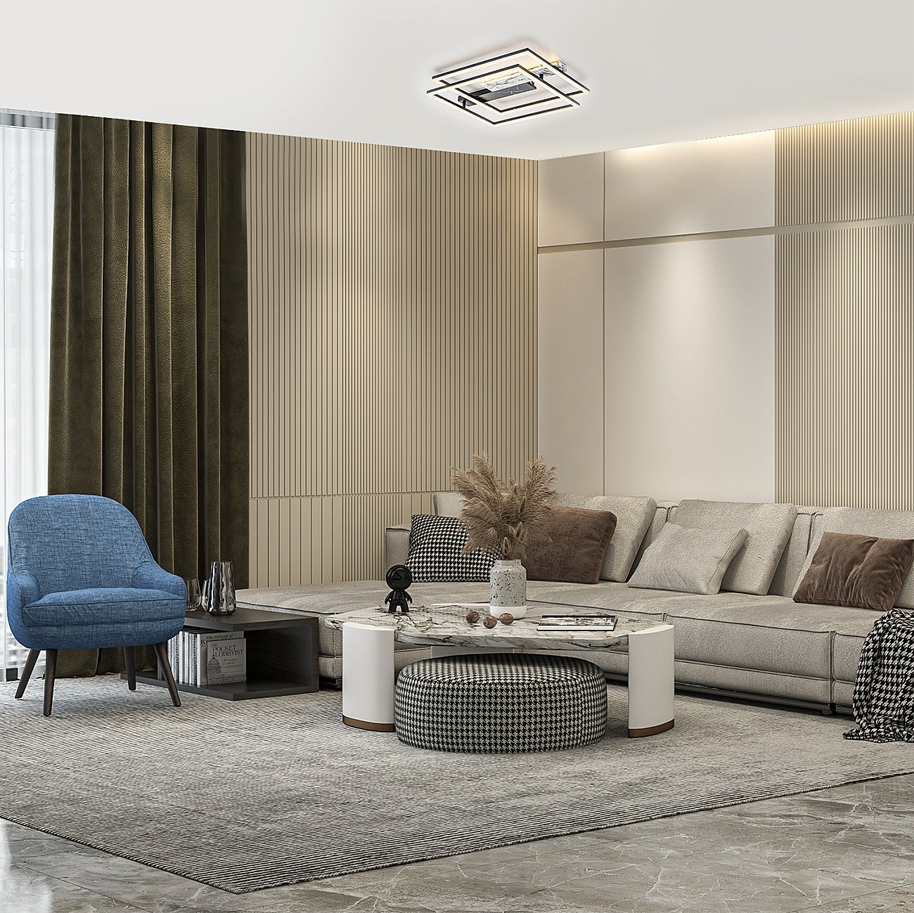 10251/2LED Потолочная люстра Escada Slab 10251/2LED