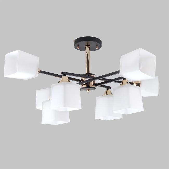 MD.4080-8-S-BK+FGD Потолочная люстра IMEX MD.4080-8-S-BK+FGD